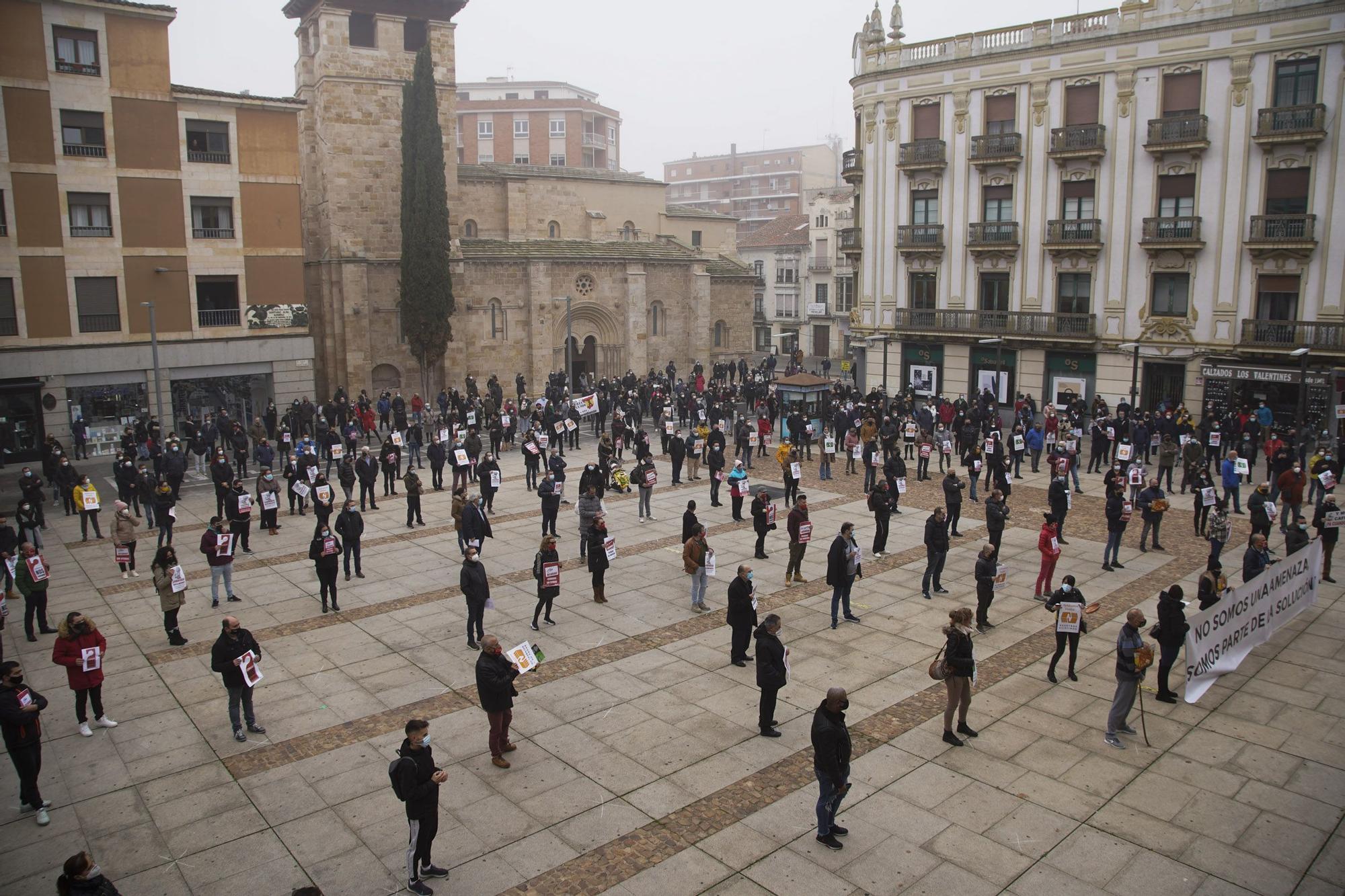 GALERÍA | La concentración de la hostelería en Zamora, en imágenes.