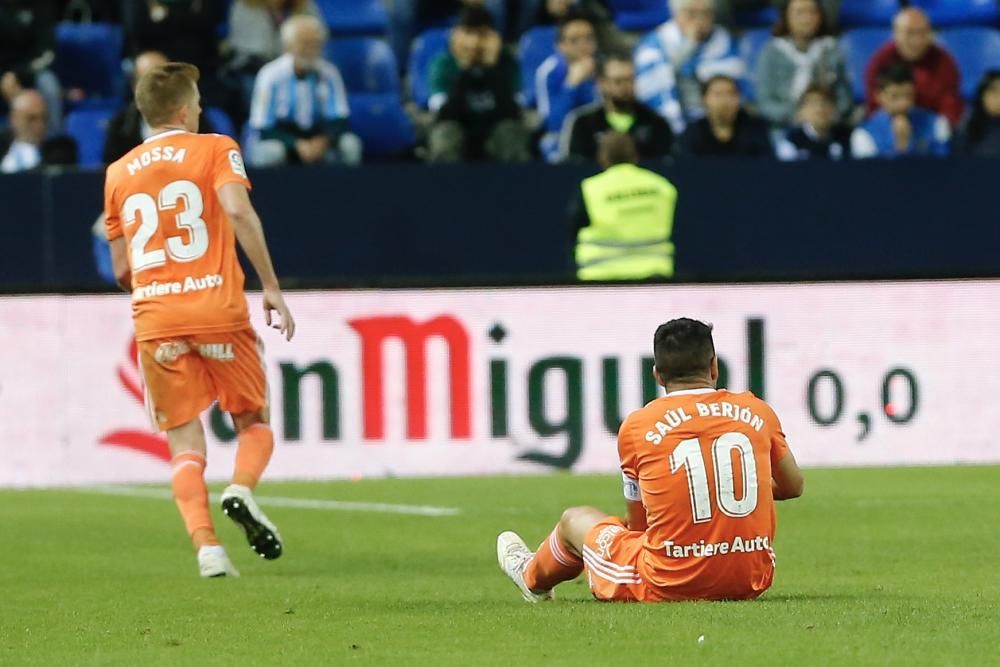 El partido entre el Málaga y el Oviedo, en imágenes