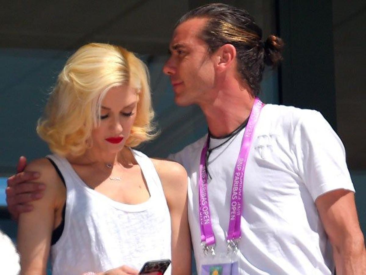 Gwen Stefani y Gavin Rossdale van juntos a ver un partido de Indian Wells