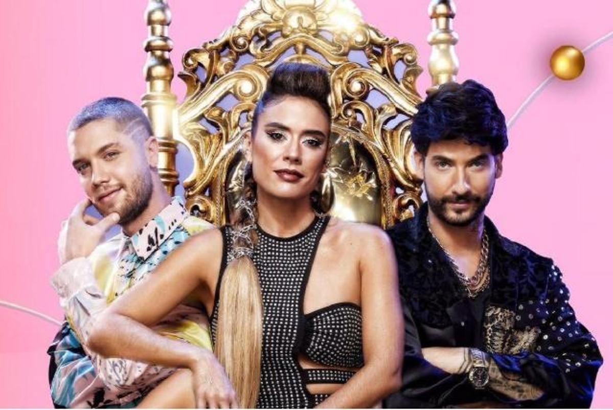 Els tres protagonistes principals de la sèrie colombiana 'La Reina del Flow'