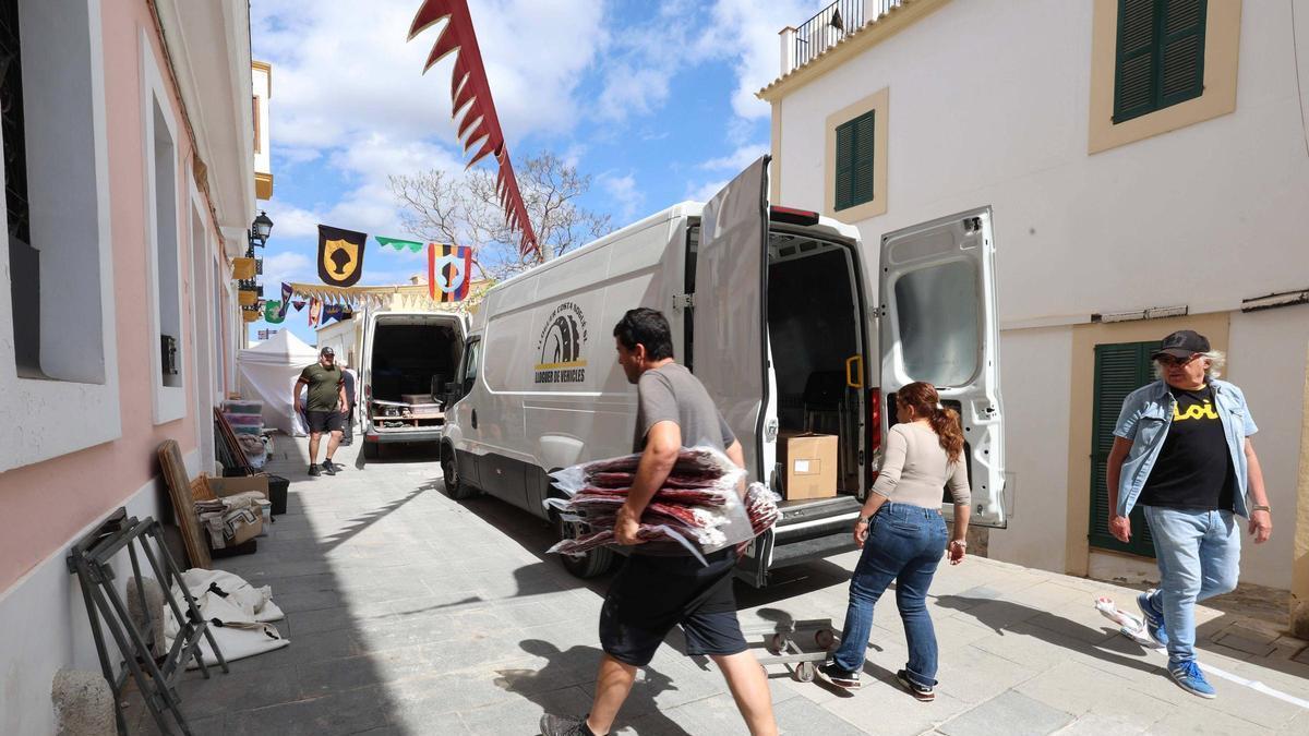 Así se prepara la Feria Ibiza Medieval