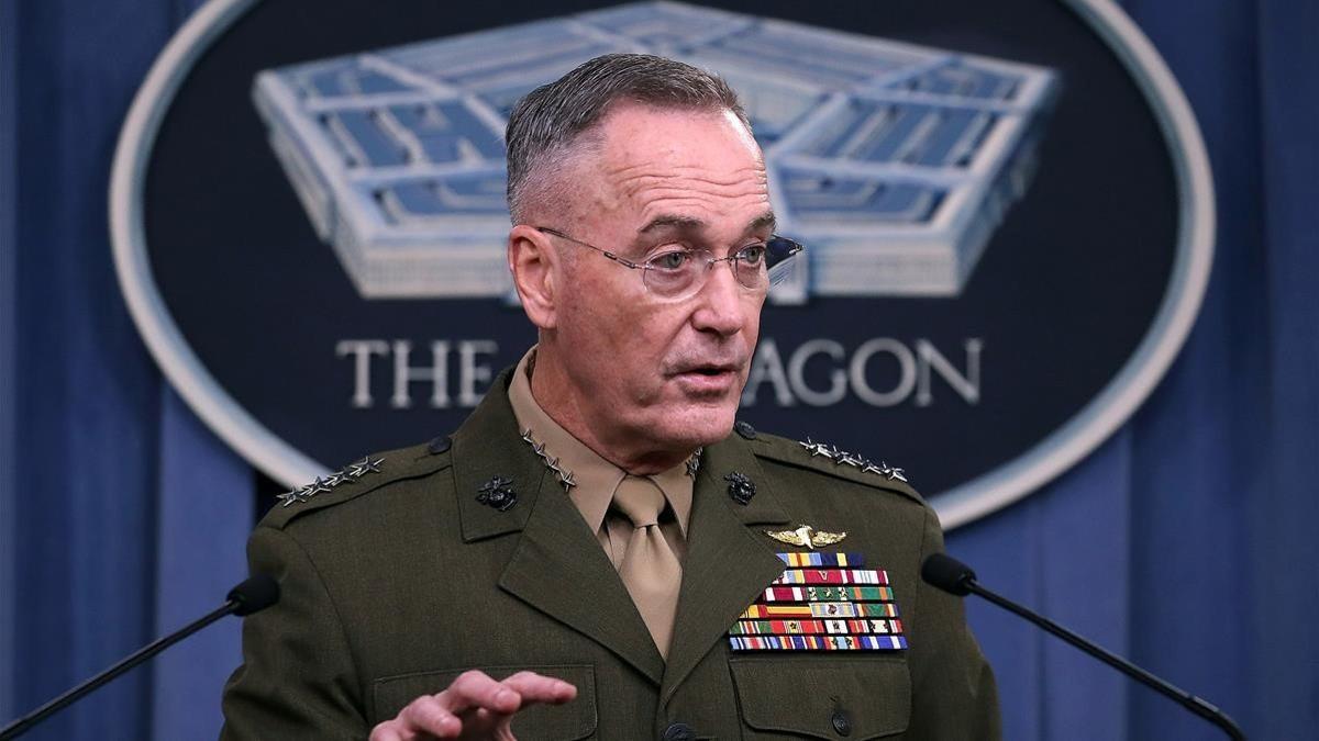 El general Joseph Dunford habla sobre el incidente de Niger, el lunes 23 de octubre.