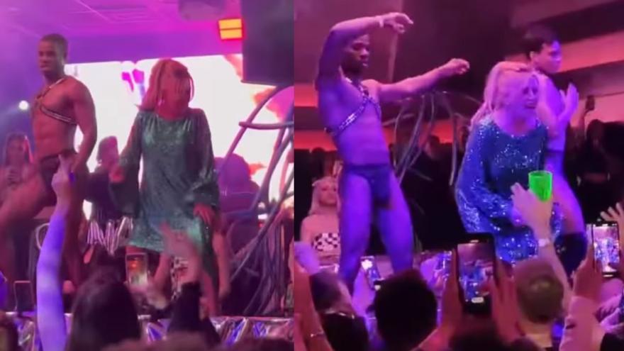 Lydia Lozano pillada dándolo todo en una discoteca rodeada de gogós: &quot;Bailando el chuminero&quot;