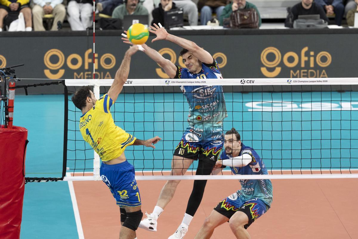 Ida de los cuartos de la CEV Champions League: Guaguas - Perugia