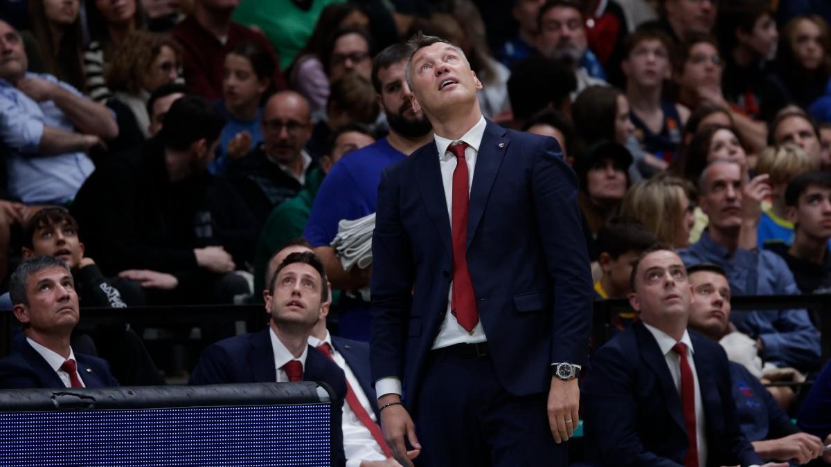 Jasikevicius, durante el partido contra la Penya