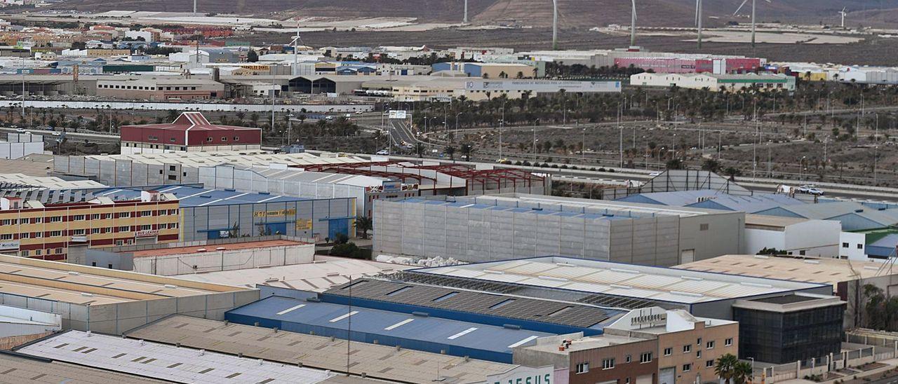 Un polígono industrial en Gran Canaria.