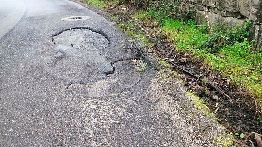 Estado del vial de Castiñeiras.   | // S. Á.