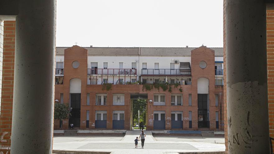 Bloques de viviendas en el barrio de Moreras.