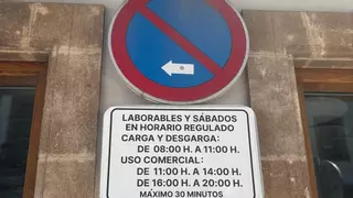Prueba piloto en Xàbia: aparcamiento exprés de 30 minutos en las zonas de carga y descarga