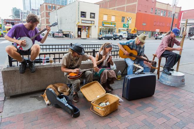 Musicos en Nashville, Tenesse