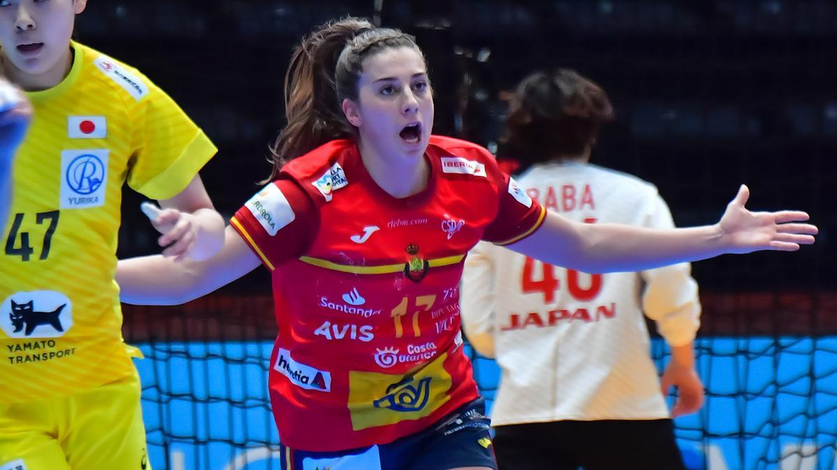 Jennifer Gutiérrez, jugadora de la selección española de balonmano