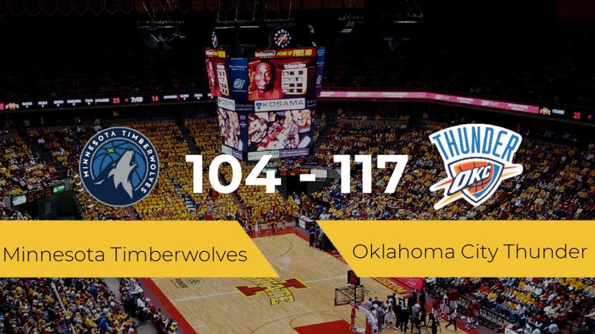 Oklahoma City Thunder se impone por 104-117 frente a Minnesota Timberwolves