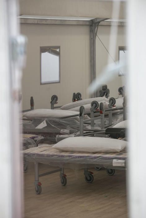 Imágenes del hospital de campaña contra el Covid-19.