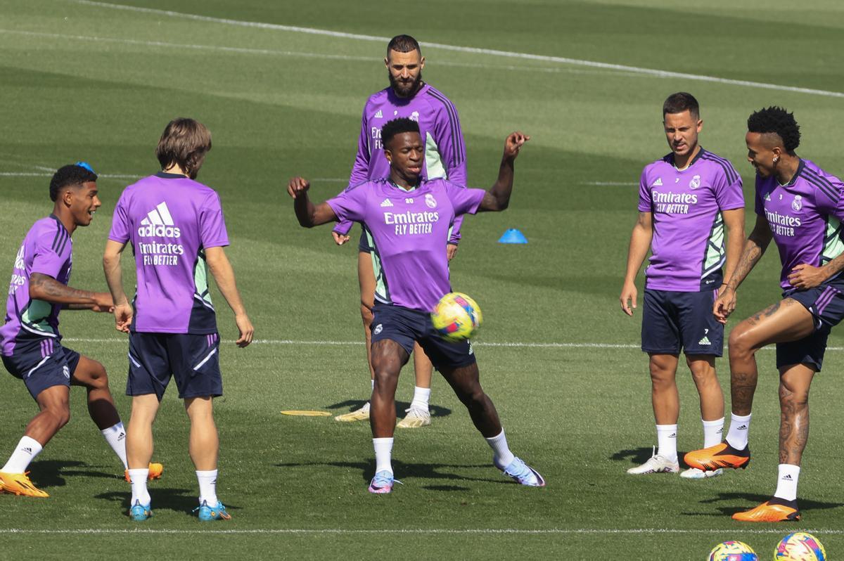 El Real Madrid se entra para preparar su duelo ante el Celta de Vigo