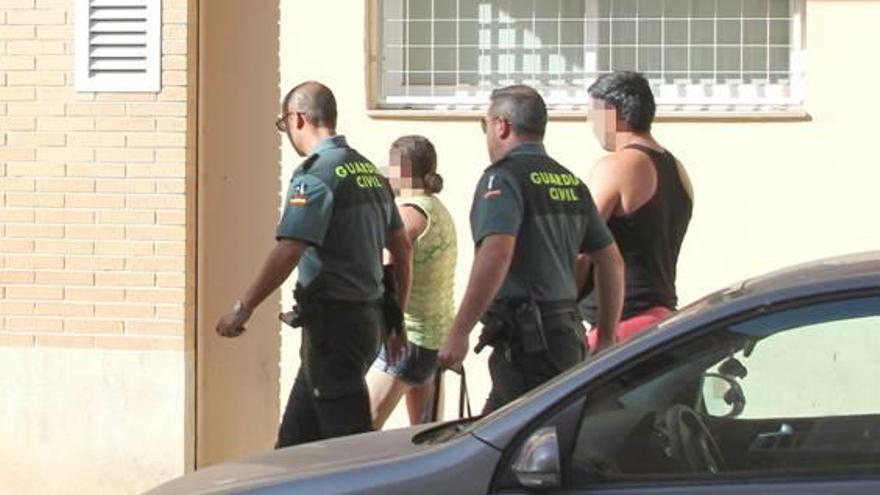 La pareja arrestada en el Camp de Túria.