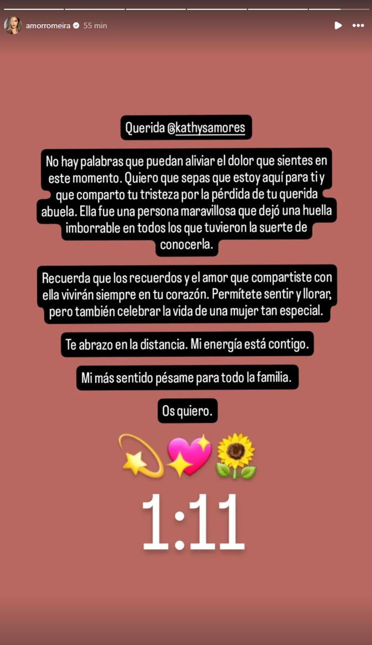 Publicación de Amor Romeira .