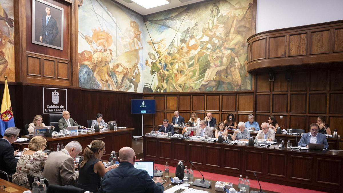 Sesión plenaria del Cabildo de Gran Canaria de este 31 de julio de 2026.