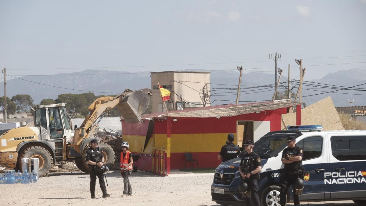 Así ha sido el derribo de construcciones ilegales en Son Banya