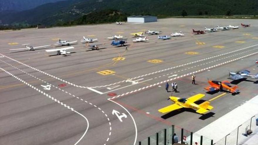 Pista de l&#039;aeroport d&#039;Andorra-la Seu d&#039;Urgell.