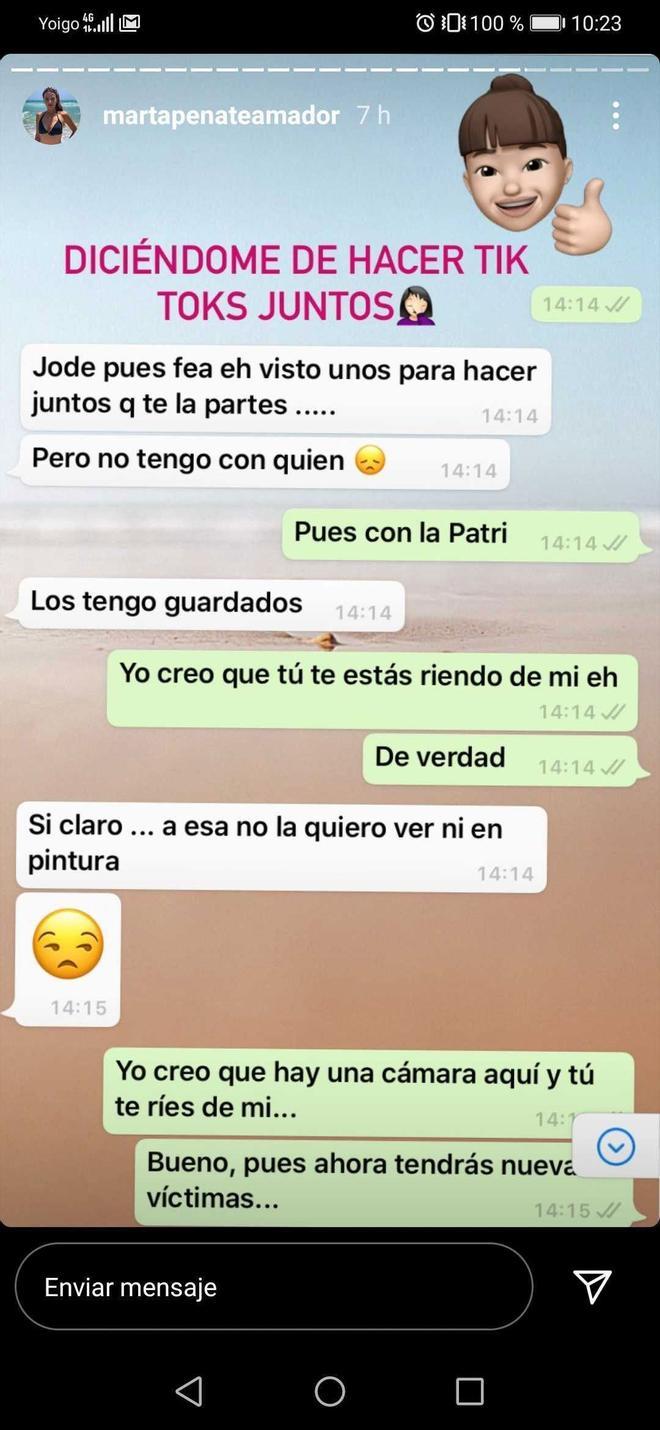 Los Whatsapps de Lester a Marta Peñate, parte 1