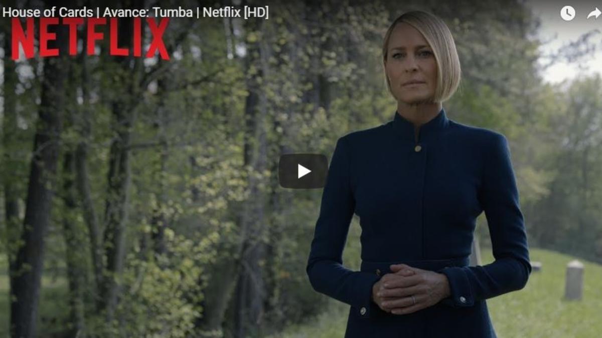 Captura del trailer de 'House of Cards'.