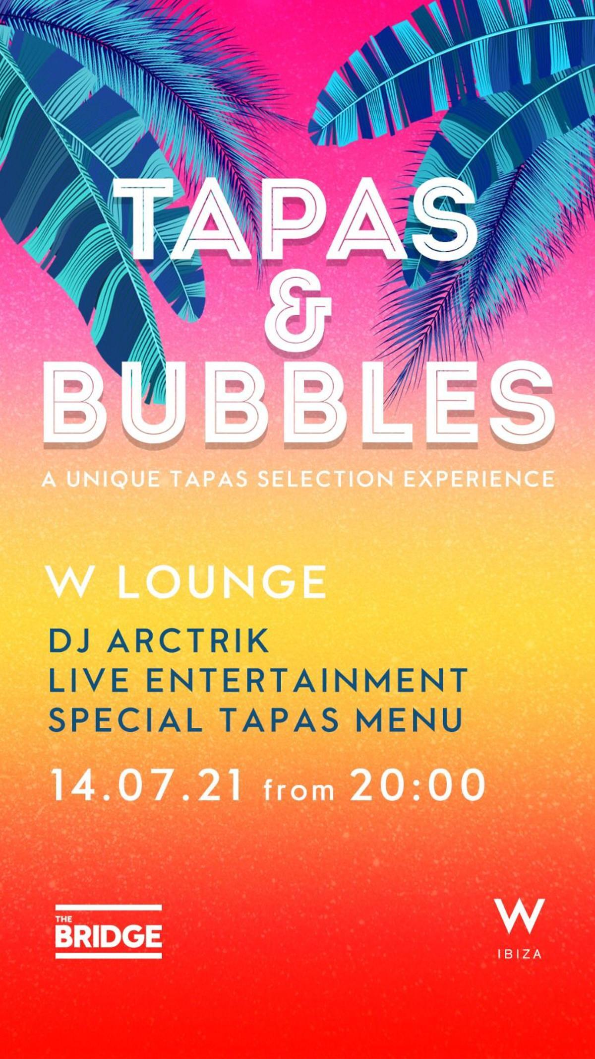 Cartel de Tapas & Bubbles