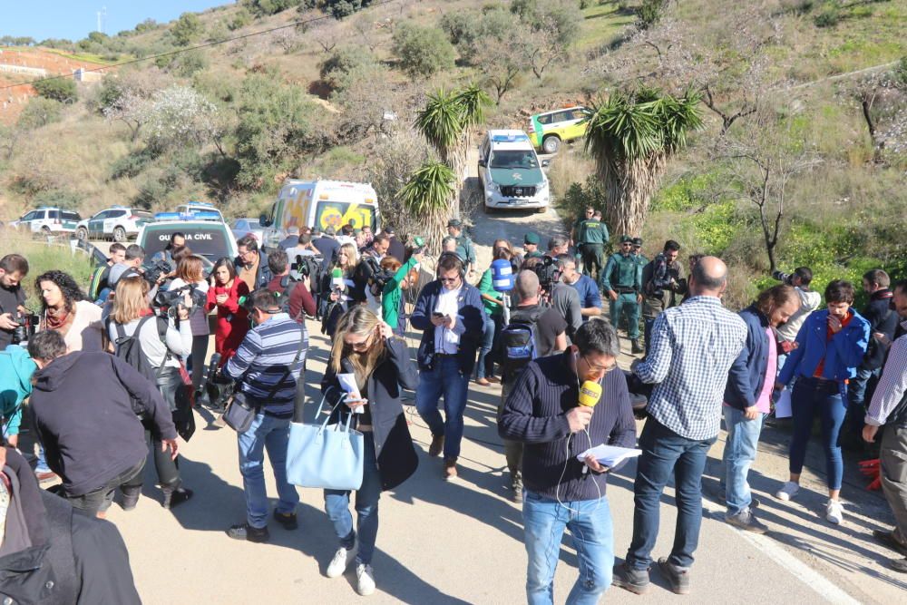 Continúan las labores de rescate este lunes en Totalán