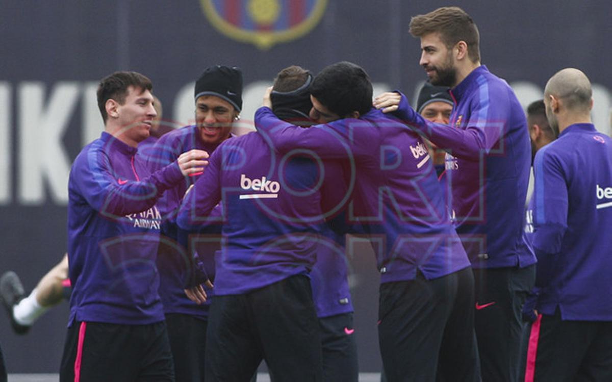 Entreno del FC Barcelona antes del clásico Entreno del FC Barcelona antes del clásico