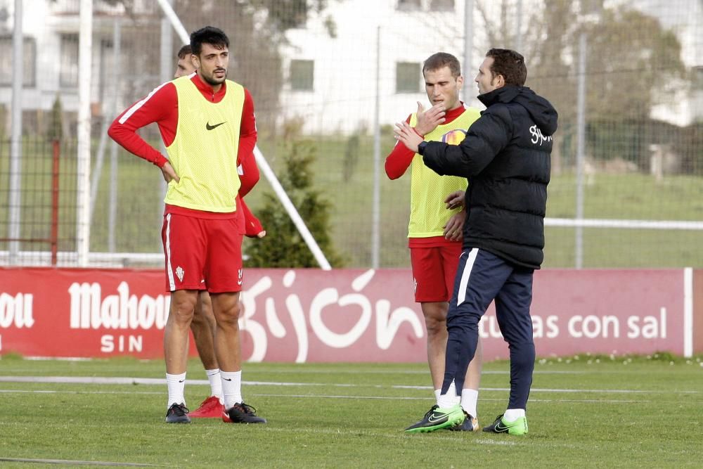 Primer entrenamiento del Real Sporting del 2018