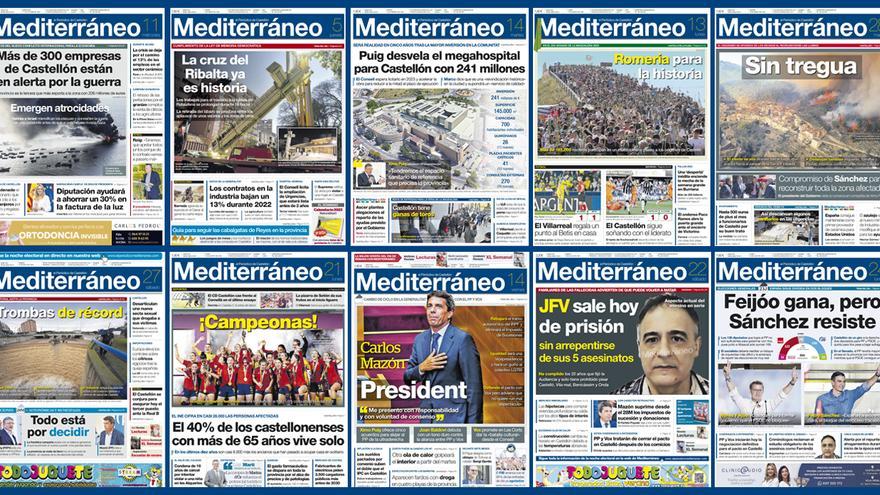 Un repaso gráfico del año: Las portadas más destacadas de &#039;Mediterráneo&#039; del 2023