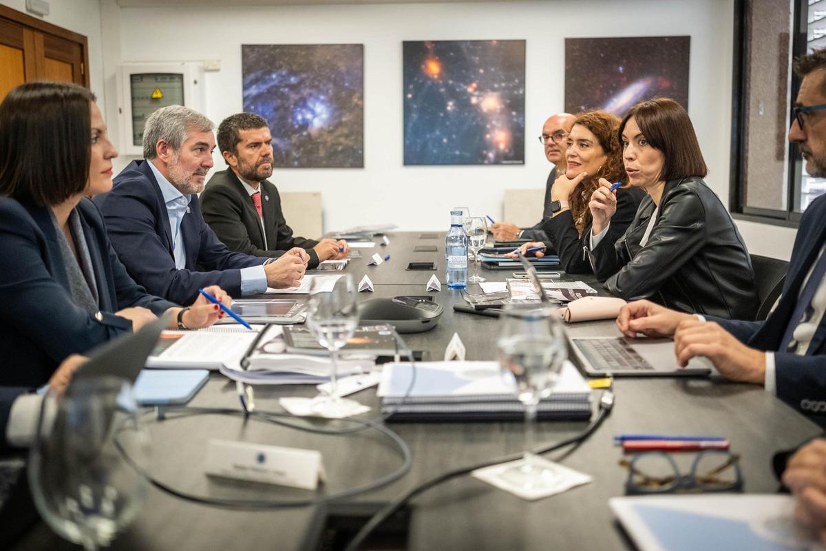 Reunión del último Consejo Rector del IAC, órgano encargado de aprobar los presupuestos, celebrado en enero del año pasado