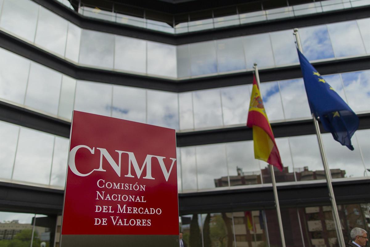CNMV, fachada de la Comisión Nacional del Mercado de Valores.