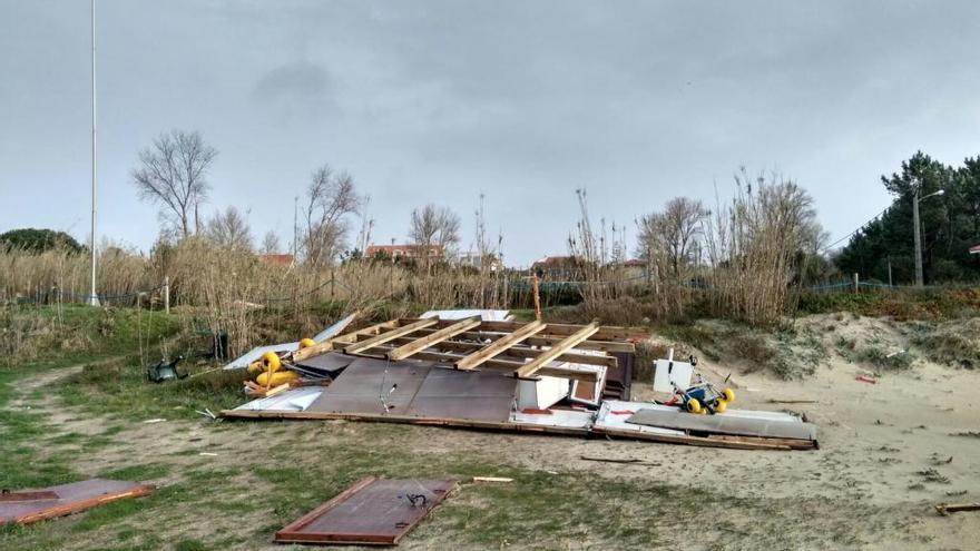 Módulo de Canelas destrozado