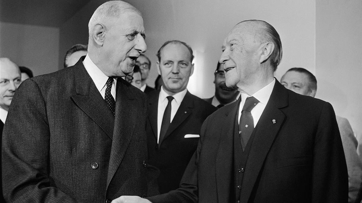 General Charles de Gaulle Dr Konrad Adenauer