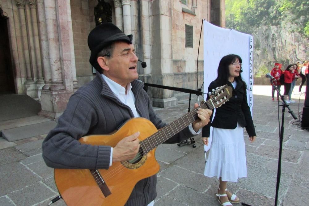 Encuentro de escolares en Covadonga