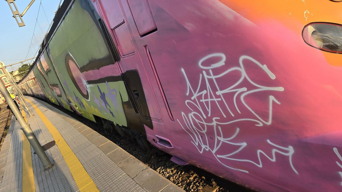 Vandalismo en Rodalies en una foto de archivo