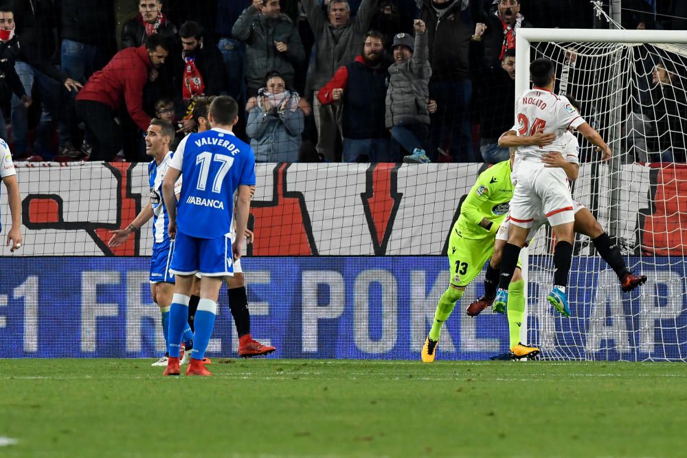 El Dépor cae 2-0 en Sevilla