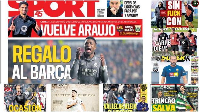 Las portadas deportivas de hoy, domingo 15 de diciembre de 2024