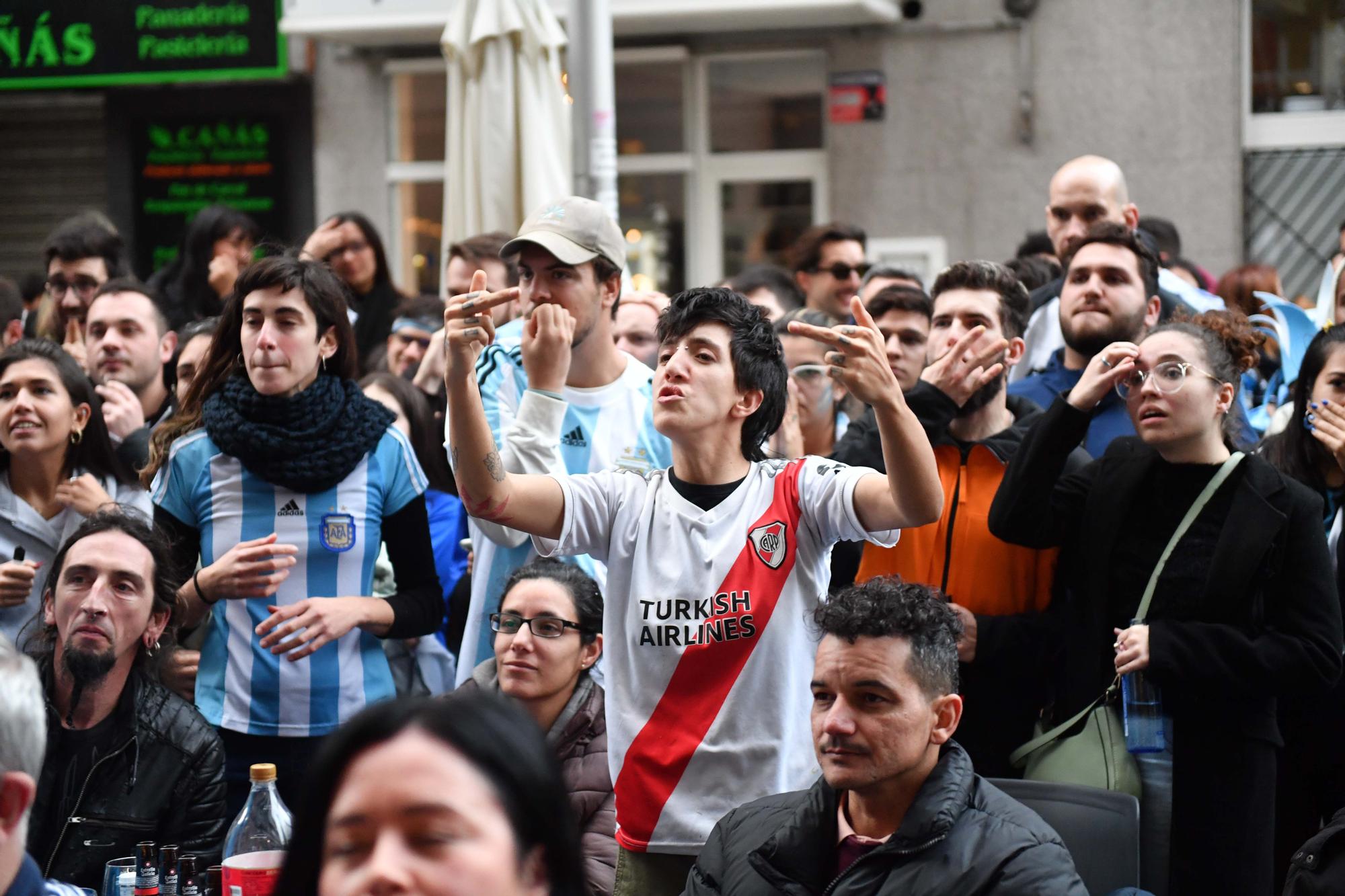 A Coruña celebra la victoria de Argentina en el Mundial