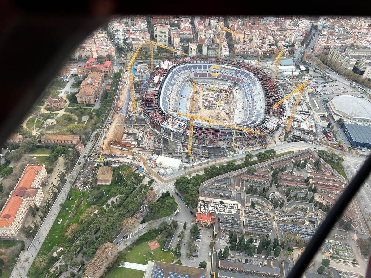 Así están las obras del Spotify Camp Nou Así están las obras del Spotify Camp Nou