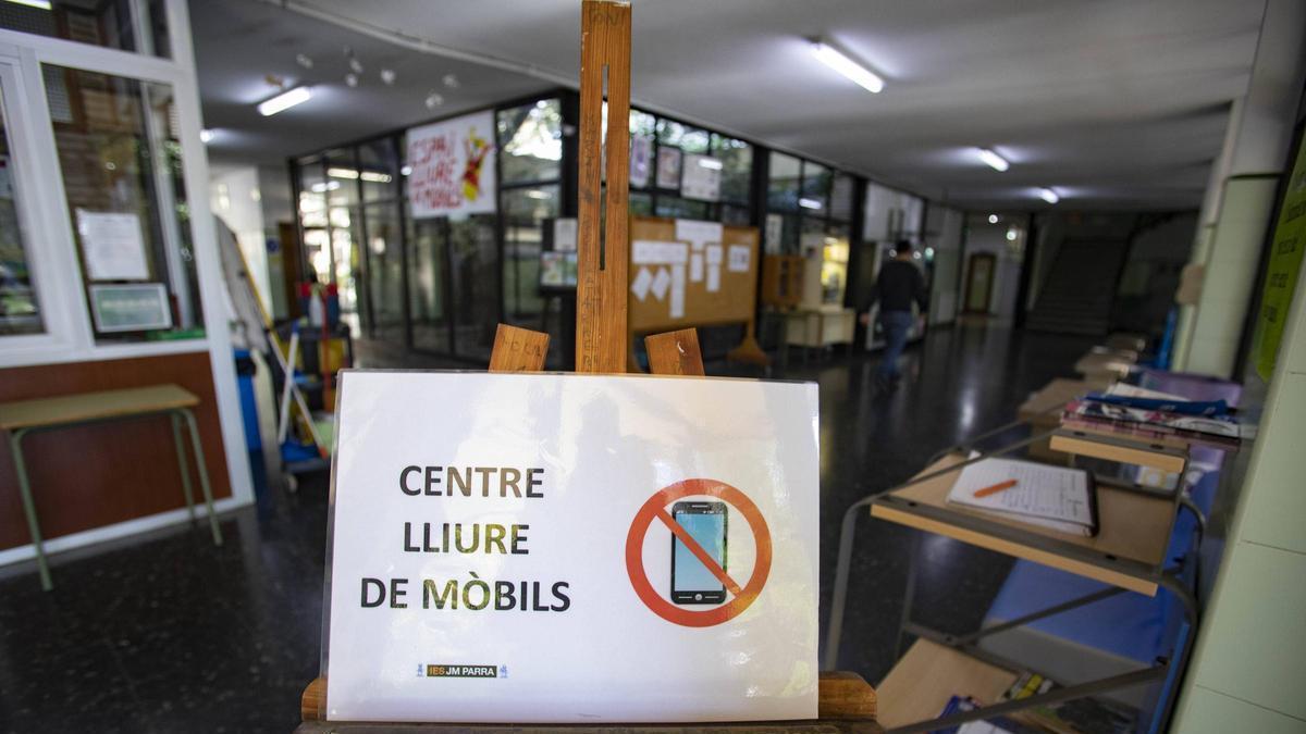 Centro libre de móviles en la Comunitat Valenciana.