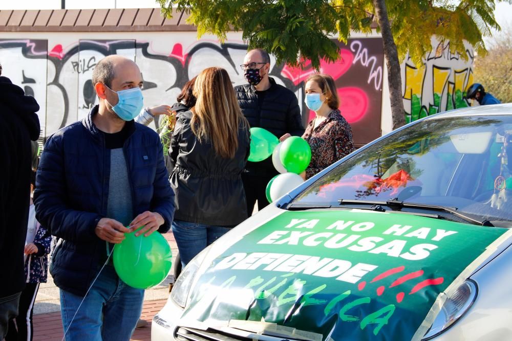 Una marcha teñida de verde y blanco para defender "el bien común"