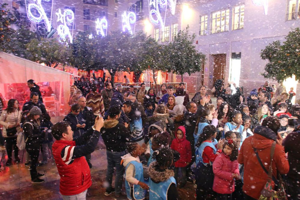 Por tercer año consecutivo, esta iniciativa atrae a niños y familias a la céntrica plaza de Málaga capital