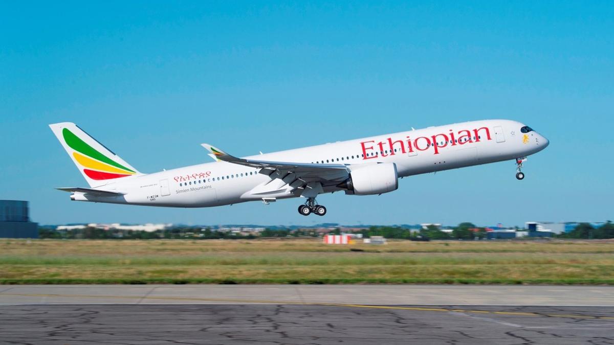 Un avión de Ethiopian Airlines.