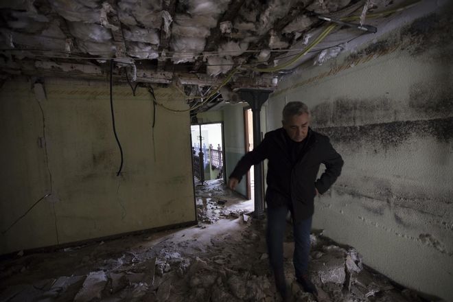 El interior del edificio del Café Colón, al desnudo