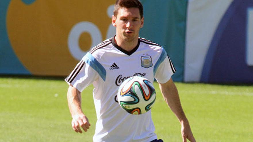 El jugador de la selección Argentina Lionel Messi