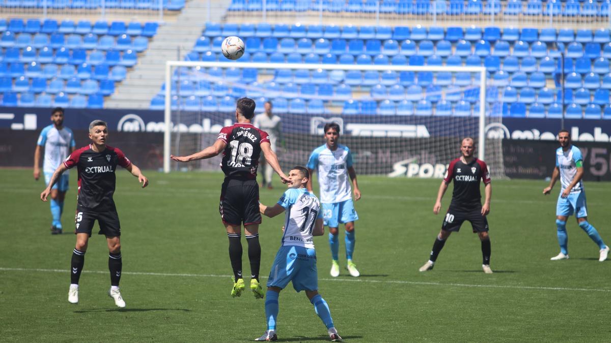 Caye Quintana se reencuentra con el gol ante el Albacete.