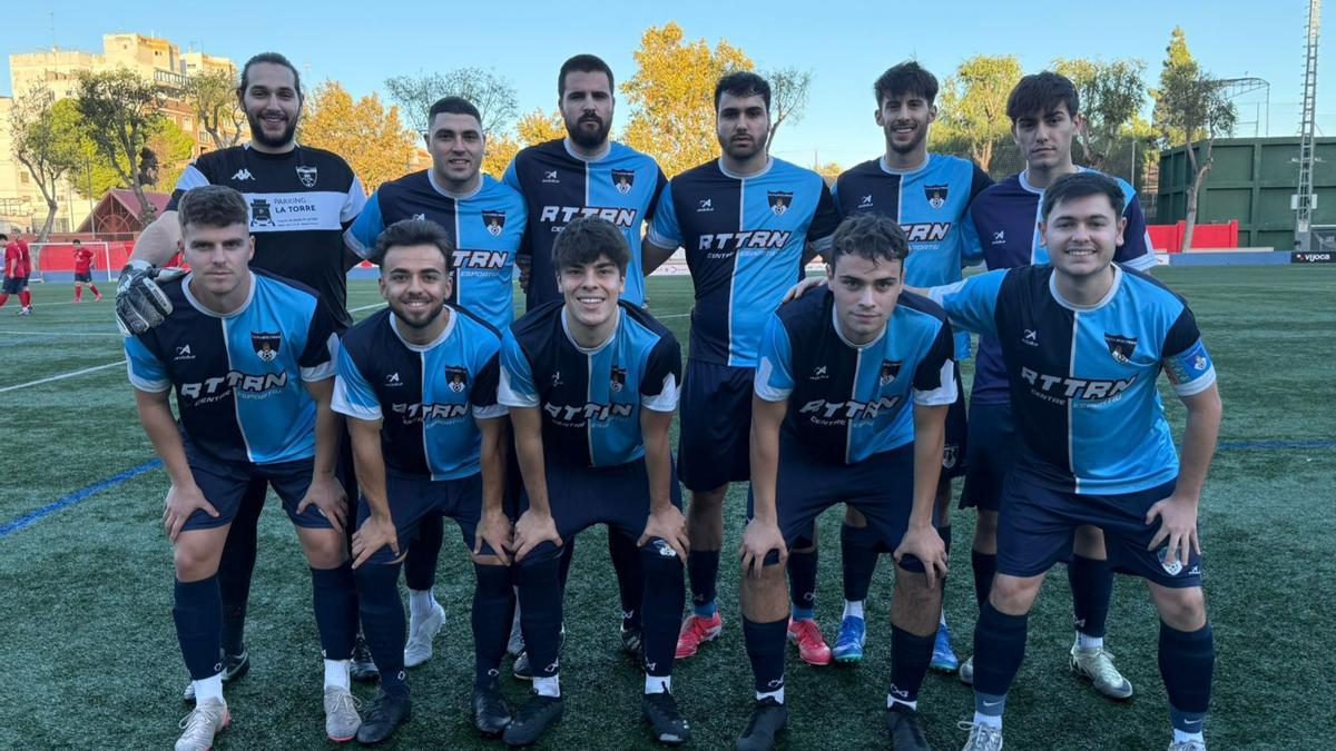 La UE Tavernes "B" en una imagen de esta temporada
