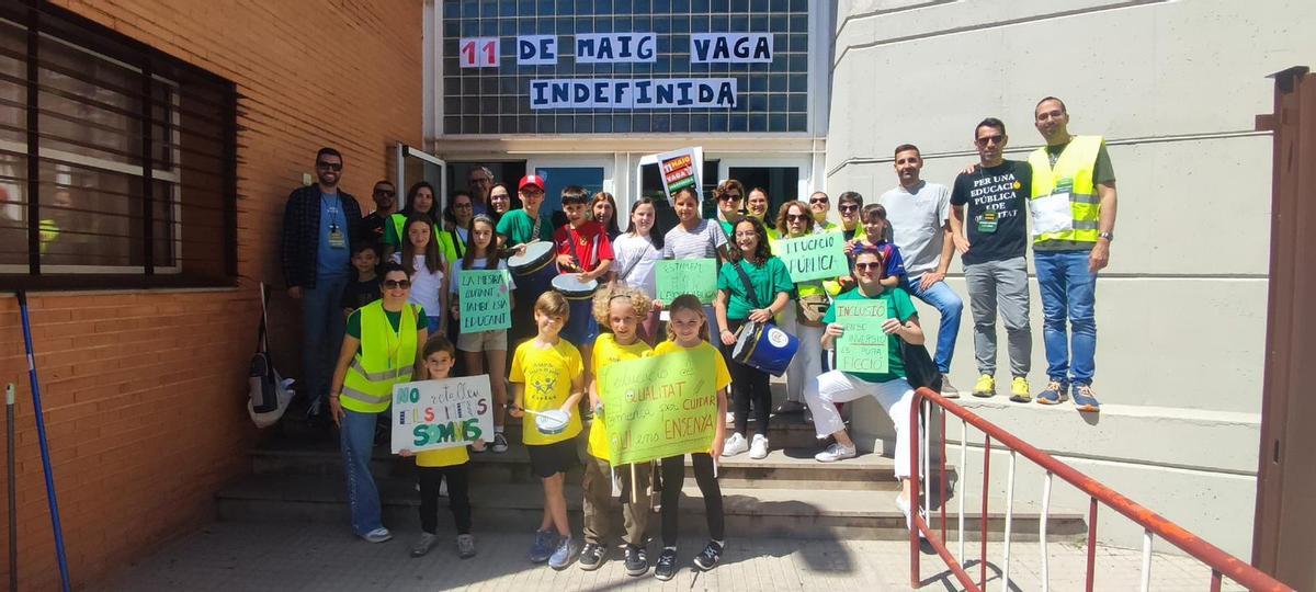 Participantes en las movilizaciones de Carlet.