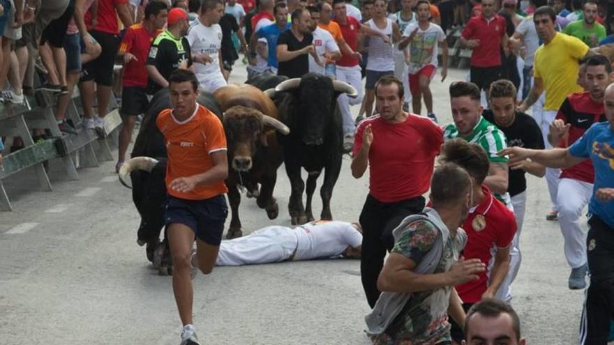 Grandes carreras en el tercer encierro de Calasparra